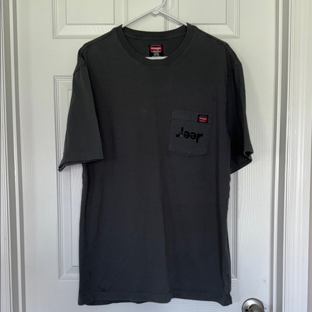 Wrangler workwear mens’s gray&black teeshirt